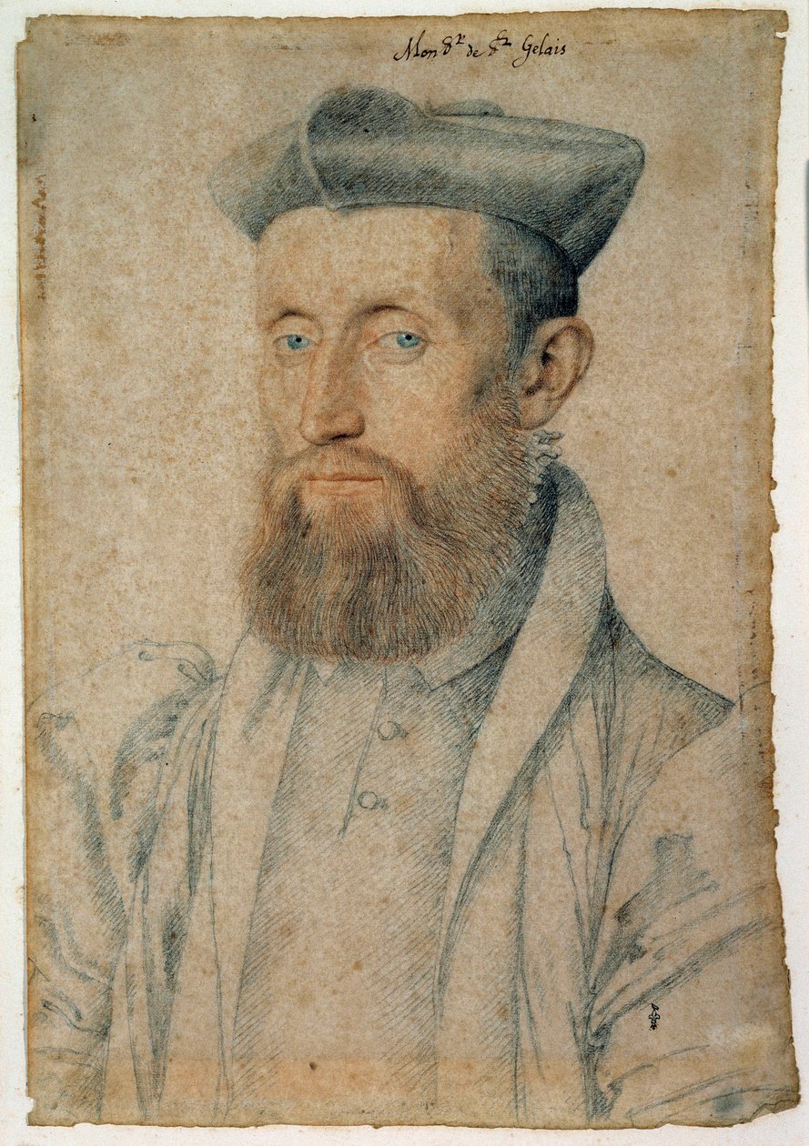 Retrato de Mellin de Saint-Gelais (1495-1558), poeta francés de François Clouet