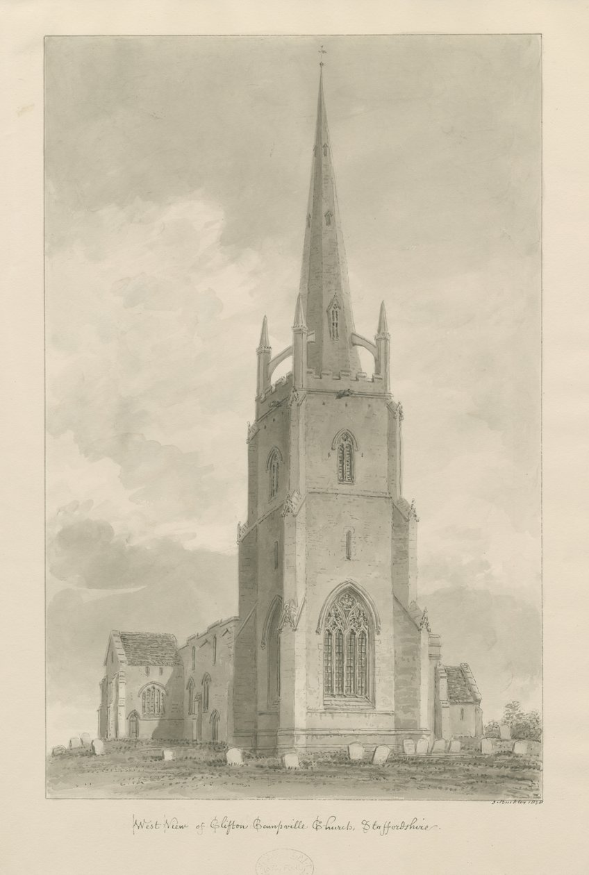 Iglesia de Clifton Campville de John Buckler