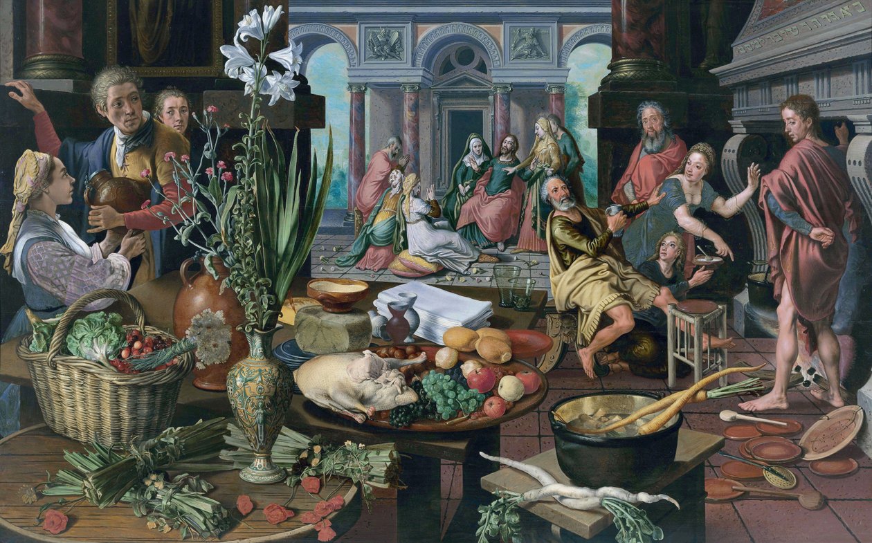 Cristo en la casa de Marta y María de Pieter Aertsen