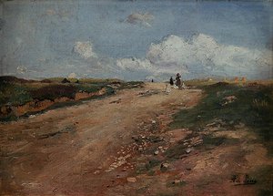 Camino Rural en Schwalm con una niña y gansos