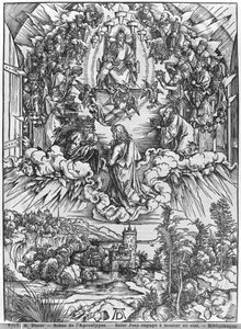 Escena del Apocalipsis, San Juan ante Dios Padre y los Veinticuatro Ancianos, edición alemana