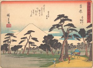 Yoshiwara, de la serie Las Cincuenta y Tres Estaciones del Camino Tokaido, principios del siglo XX
