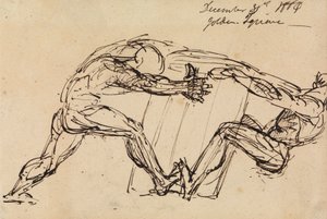 Estudio de dos desnudos masculinos