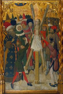 El martirio de Santa Eulalia de Barcelona (289-304) - Pintura de Bernat Martorell (1390-1452), temple sobre madera (132,3x93,2 cm), ca. 1442-1445 - Museu Nacional