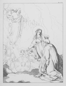 Divina Comedia de Dante, Paradiso (Cielo), Lámina XVI (litografía)