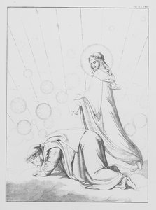 Divina Comedia de Dante, Paradiso (Cielo), Lámina XXXVIII (litografía)