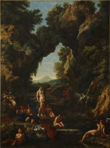 Paisaje con Diana y Acteón, c.1657