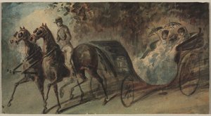 Carruaje en el Bois de Boulogne