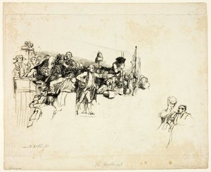 Charles James Fox en el Hustings de Covent Garden
