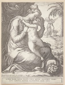 La Virgen María con el niño