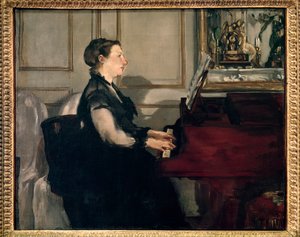 Retrato de Madame Manet al piano