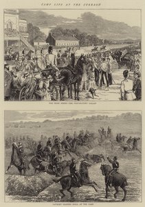 Vida de campamento en el Curragh