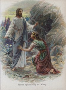 Jesús apareciendo a María