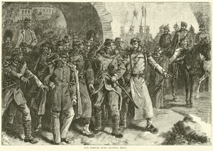 El ejército francés dejando Metz, octubre de 1870