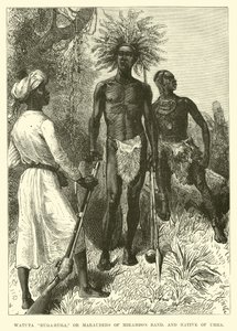 Watuta Ruga-Ruga, o merodeadores de la banda de Mirambos, y nativo de Uhha