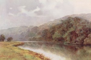 Río Támesis: Cliveden Woods (litografía en color) de Ernest William Haslehust