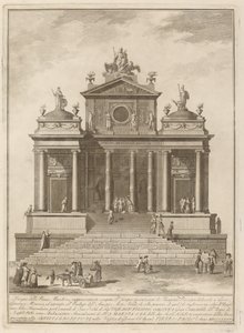 Un templo dedicado a Júpiter, Juno y Minerva, para el festival de la "Chinea"