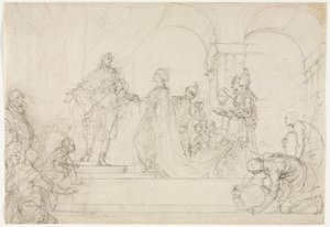 Reunión de Salomón y la Reina de Saba