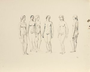 Seis desnudos femeninos