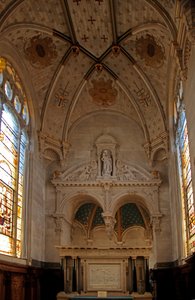 Vista de la capilla en el Castillo de Chantilly
