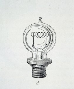Lámpara Edison - en "Las nuevas conquistas de la ciencia" por Figutree