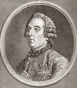 Louis César de La Baume Le Blanc, duque de Vaujours, duque de La Vallière, 1708-1780. Noble francés, bibliófilo y militar. De Les Heures Libres publicado en 1908.