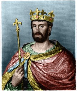 Retrato de Felipe I (1060-1108), Rey de Francia - en “Histoire des Français” por Lavallée, grabado, s.d.