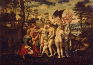 El juicio de Paris, mediados del siglo XVI