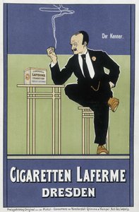 Anuncio alemán para cigarrillos Laferme