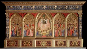 Políptico Baroncelli: la Coronación de la Virgen