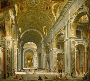 Interior de San Pedro, Roma