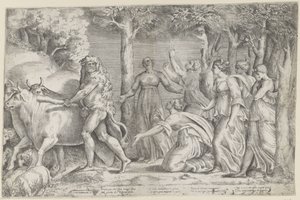 Hércules roba los bueyes de Gerión