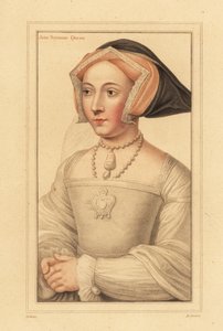 Jane Seymour, reina de Inglaterra, tercera esposa del rey Enrique VIII, ,1812 (grabado)