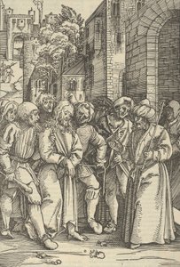 Cristo ante Pilato frente a su palacio, de Speculum passionis domini nostri Ihesu Christi, 1507