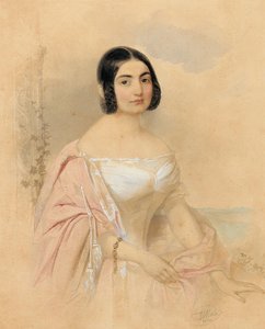 Retrato de la Condesa Marie von Tattenbach, née von Lion, 1840