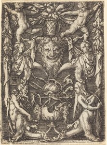Ornamento con máscara, 1550