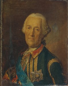 Retrato del mariscal de campo y político Conde Burkhard Christoph von Munnich 1683-1767, 1764