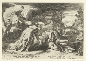 Juno convierte a Calisto en un oso Metamorfosis de Ovidio (título de la serie)
