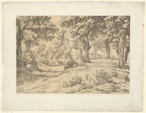 vista al bosque Tentamina Lithographica (título de la serie) Paisajes italianos (título de la serie)