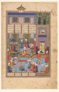 Rustam se despide del Shah Kai Khusrau