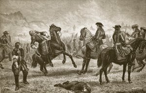 Guillermo III en el sitio de Namur, grabado por Butterworth y Heath