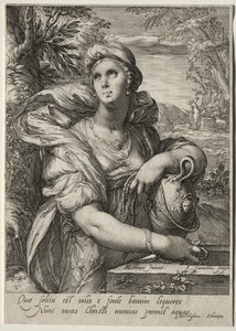 Heroines of the New Testament:  The Woman of Samaria de Jan Saenredam