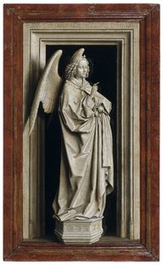 El díptico de la Anunciación, panel izquierdo, 1434-1435