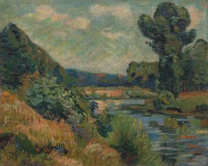 Las orillas del Marne en Charenton, c.1895 (óleo sobre tela)