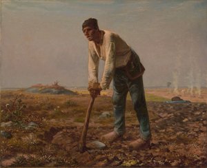 Hombre con azada