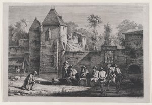 La vieja puerta de Vaise, Lyon, 1803 de Jean Jacques de Boissieu