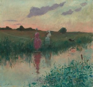 La Esposa del Artista Pescando, 1896