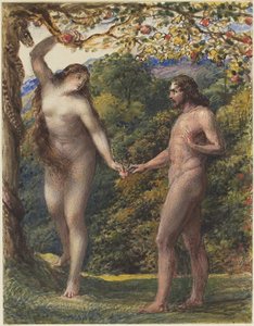 Eva Ofreciendo la Fruta Prohibida a Adán, 1830-35