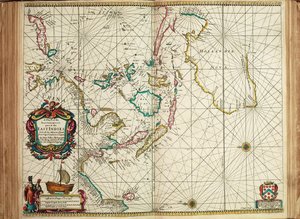 Carta de la parte más oriental de las Indias Orientales con todas las islas adyacentes desde Cabo Comorín hasta Japón.