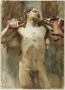 Estudio de una figura masculina desnuda